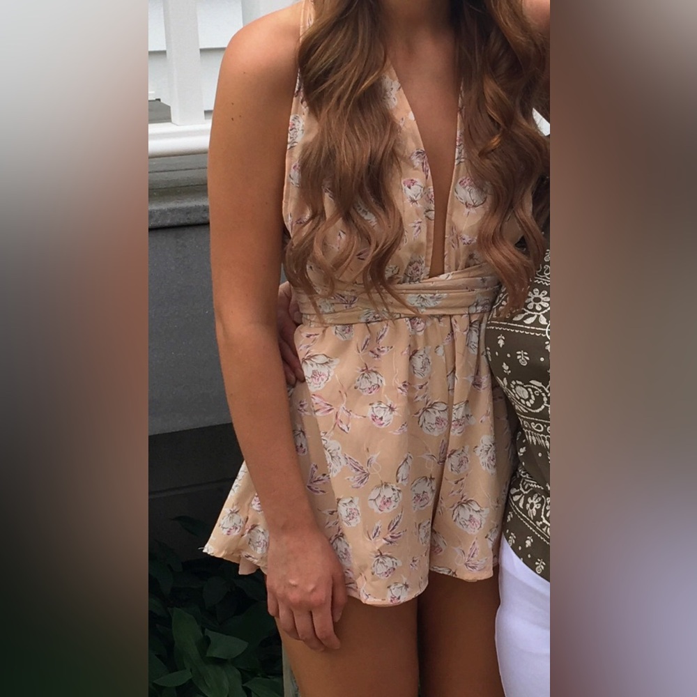 Floral Wrap Romper